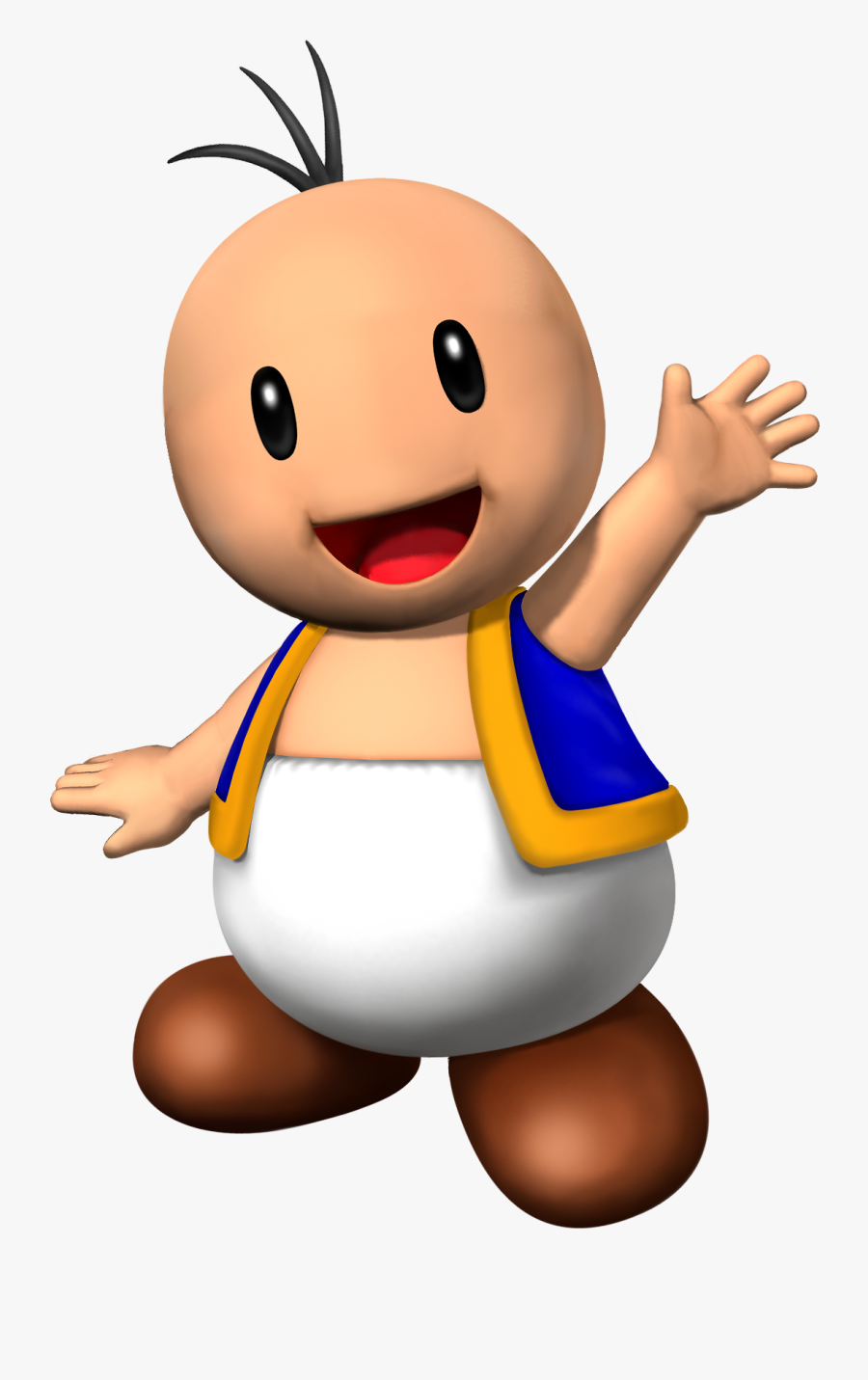 Transparent Super Mario Odyssey Png - Bald Toad Mario, Transparent Clipart