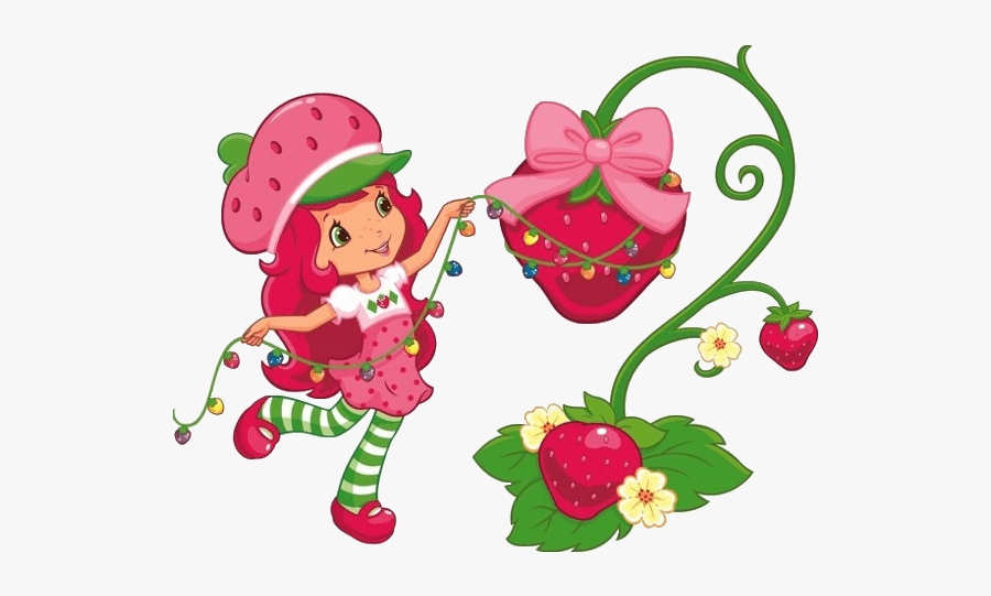 Strawberry Shortcake And Friends Clipart - Strawberry Shortcake Cartoon Christmas, Transparent Clipart
