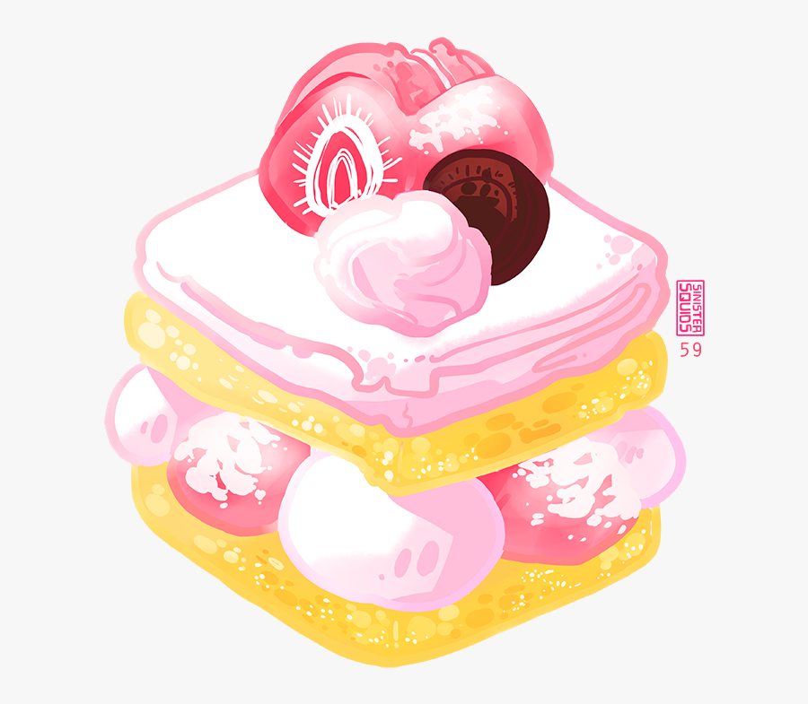 Strawberry Shortcake Dessert Clipart, Transparent Clipart