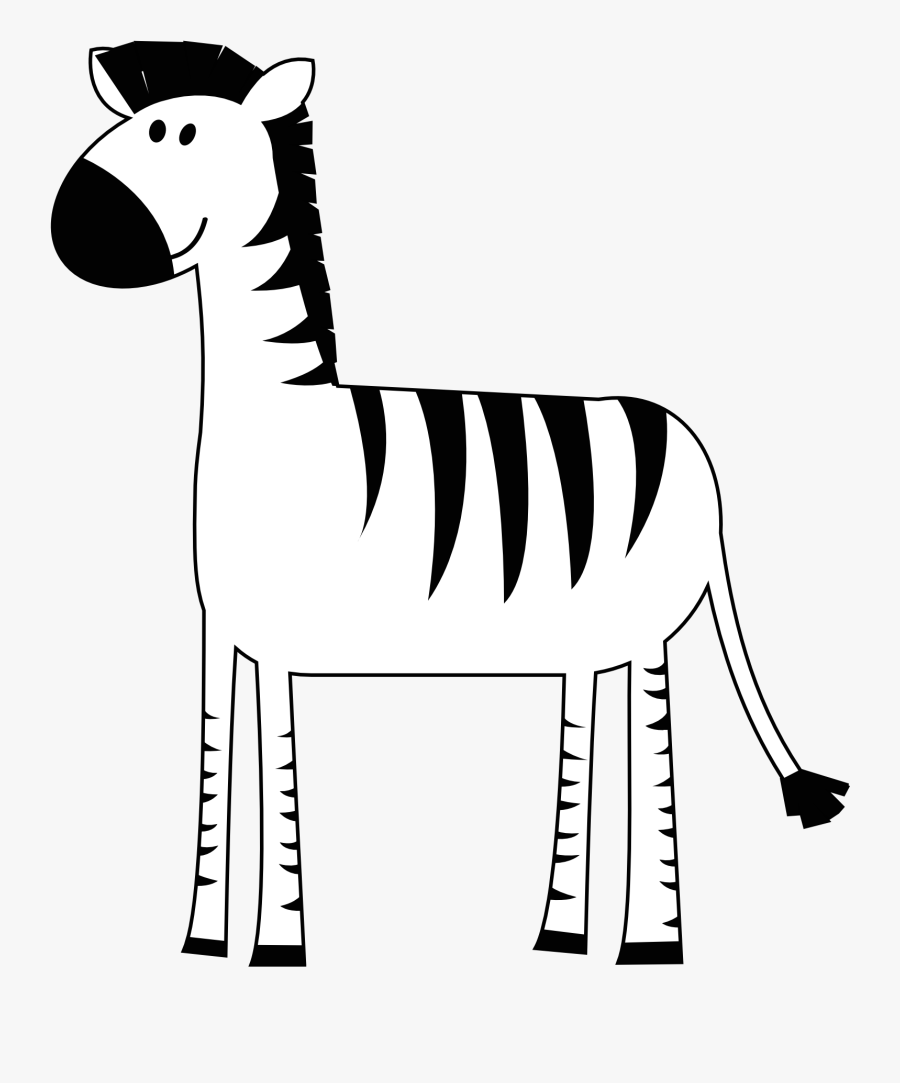 Transparent Clipart Animals - Easy Zebra Clipart, Transparent Clipart
