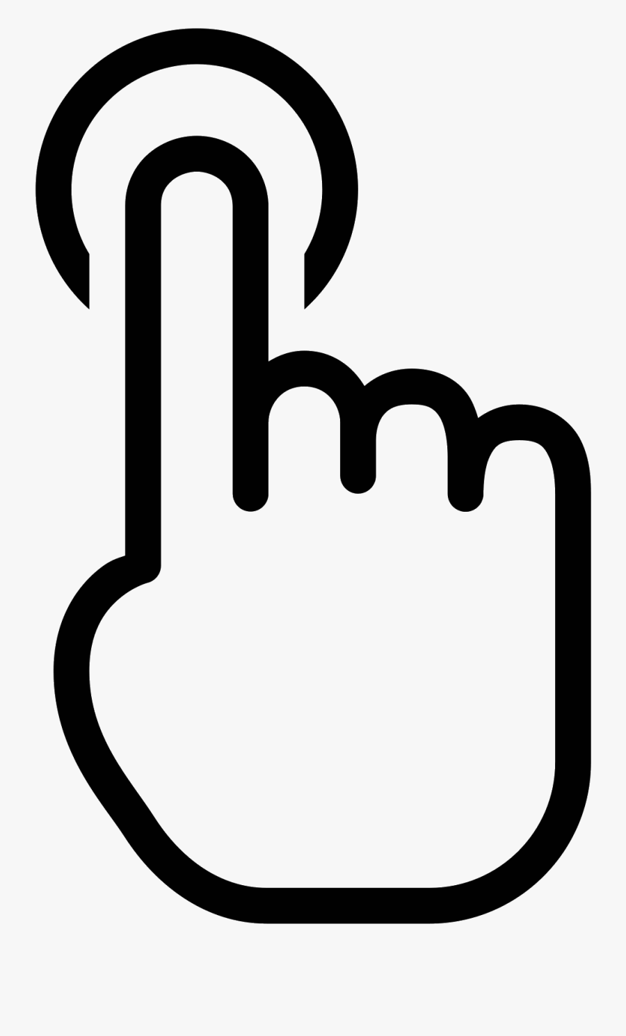 Two Fingers Clip Art - Transparent Background Finger Icon, Transparent Clipart