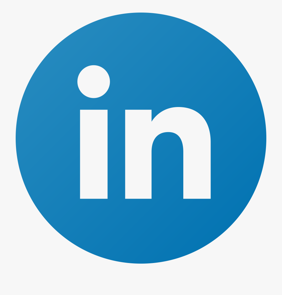 Linkedin - Linked In Circle Logo, Transparent Clipart