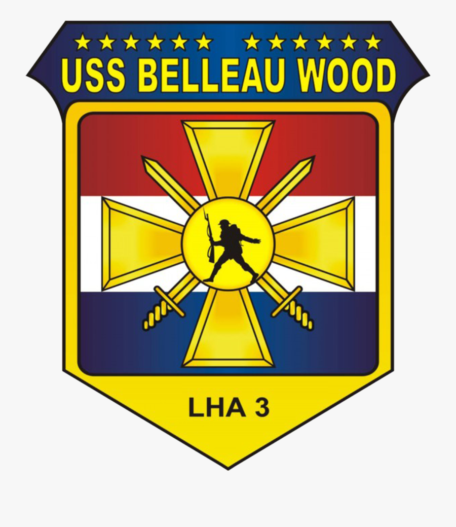 Uss Belleau Wood Coa - Lha 3 Belleau Wood Patch, Transparent Clipart