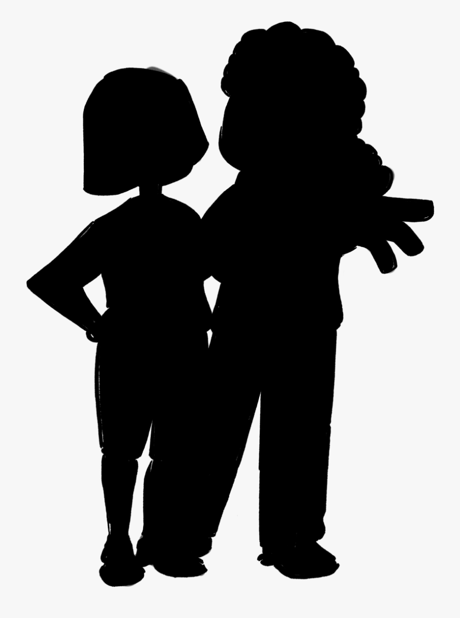 Silhouette Girl Boy Vector Graphics Man - Silhouette, Transparent Clipart