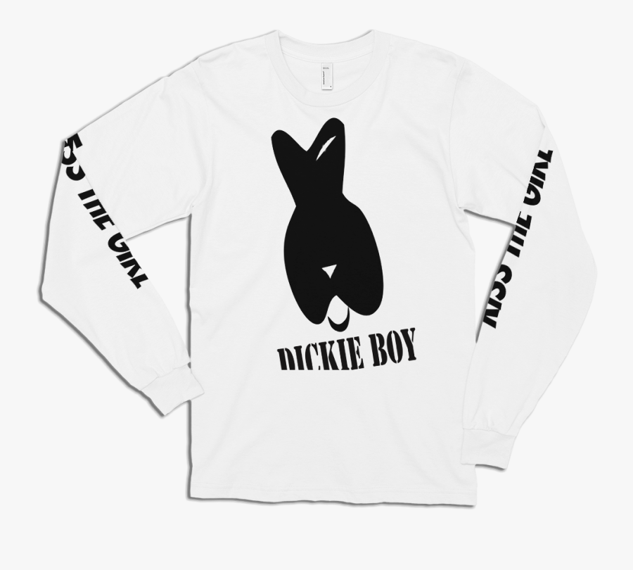 Ds Dickie Boy Kiss The Girl Ls Tee White Long Sleeve