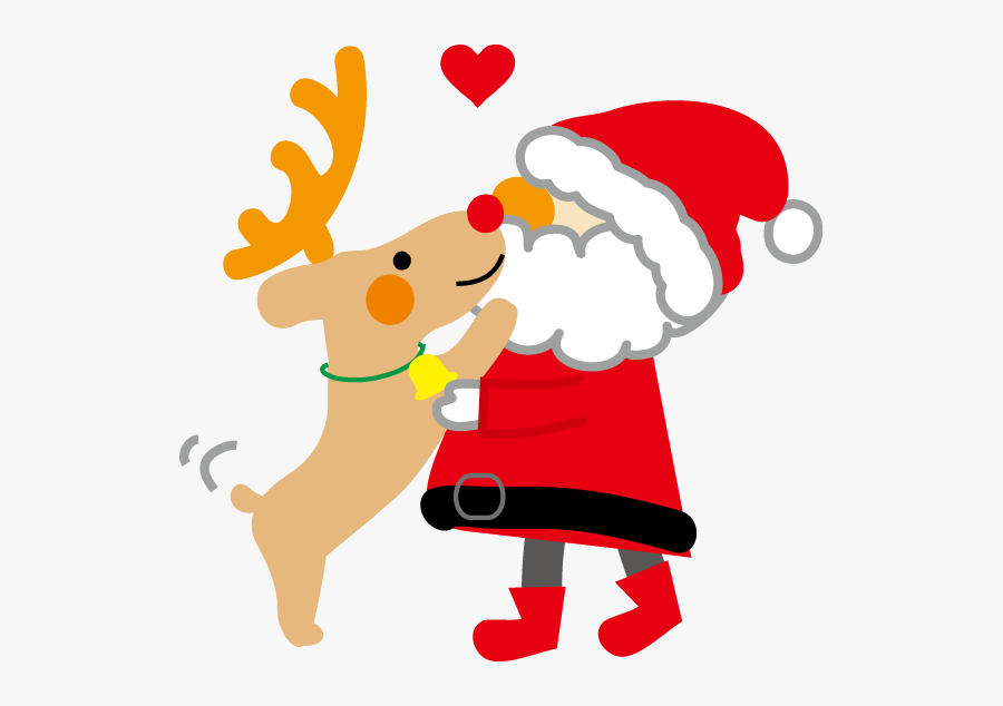 Wishing You The Warmest Christmas Clipart , Png Download - サンタ さん と トナカイ の イラスト, Transparent Clipart