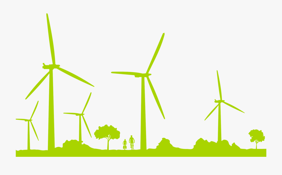 Turbine Clipart Solar Energy - Transparent Background Wind Turbines Clipart, Transparent Clipart