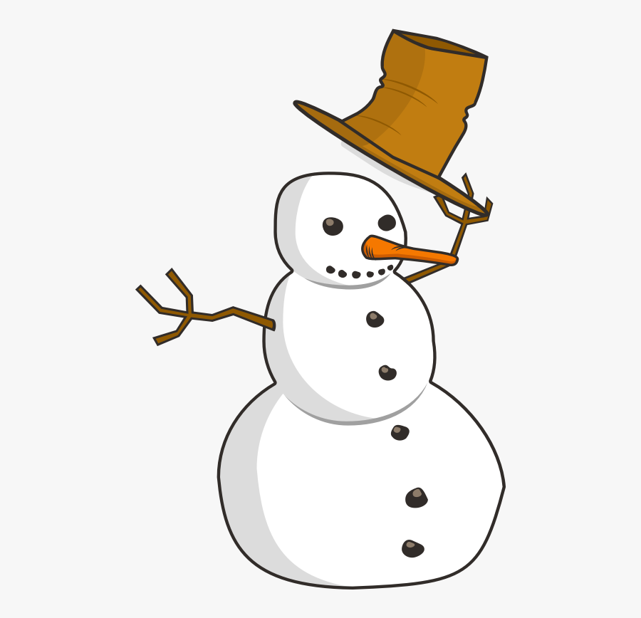 English Clipart English Comprehension - Snowman Holding Sign Clipart, Transparent Clipart