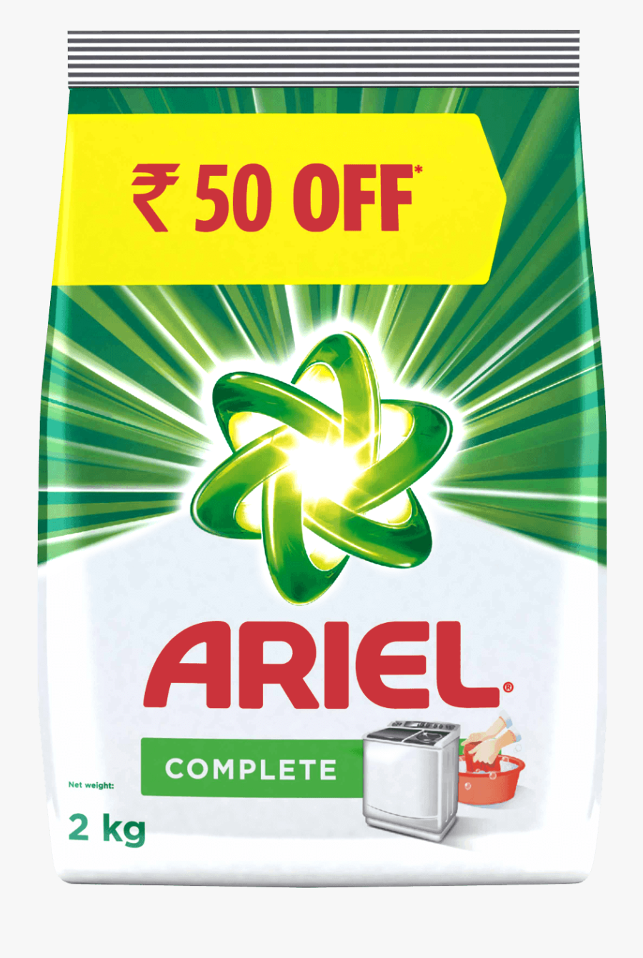 Washing Powder Png Download Image - Ariel Colour Detergent Powder, Transparent Clipart