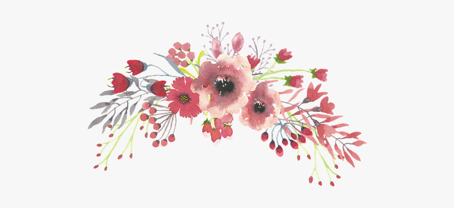 Watercolor Flowers Transparent Background, Transparent Clipart