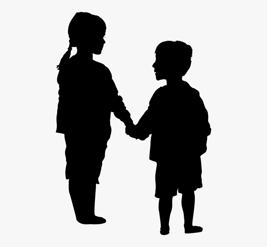 Couple Silhouette, Transparent Clipart