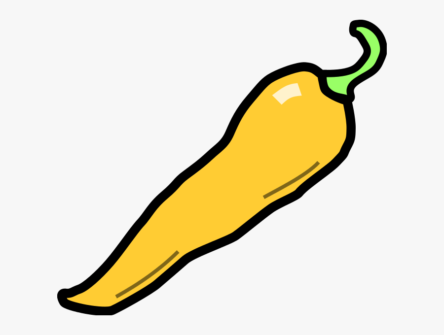 Yellow Chilli Pepper Clipart, Transparent Clipart