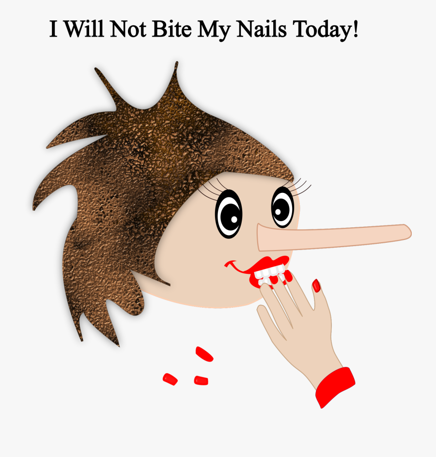 Transparent Nail Biting Clipart - Nail Biting Funny Quotes , Free Transpare...