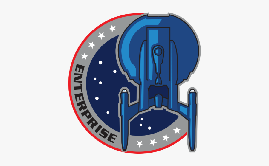 Star Trek Enterprise Badge, Transparent Clipart