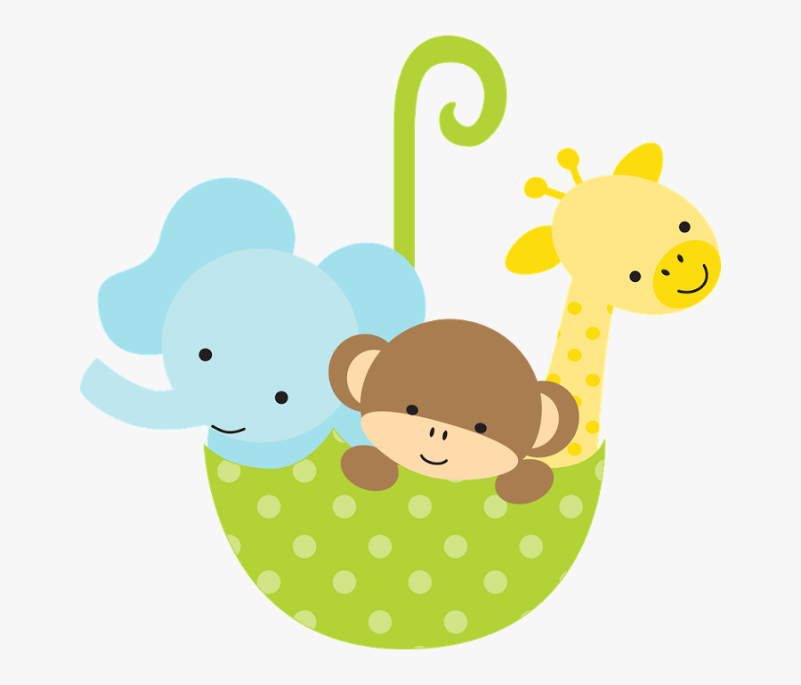 Safari & Zoo - Clipart Baby Shower Animals, Transparent Clipart