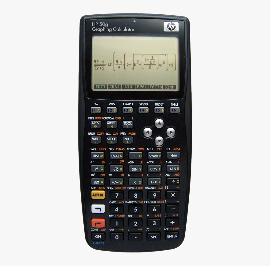 Calculadora Graphing Hp 50g, Transparent Clipart
