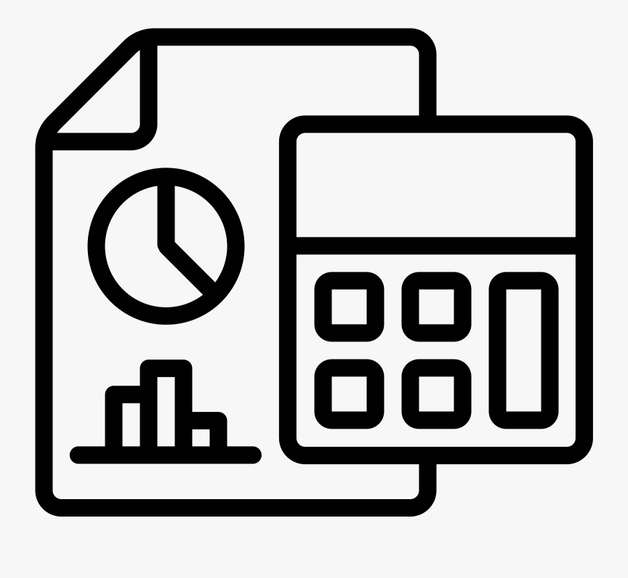 This Is A Picture Of A Clipboard With Graphs On It - Accounting Icon, Transparent Clipart