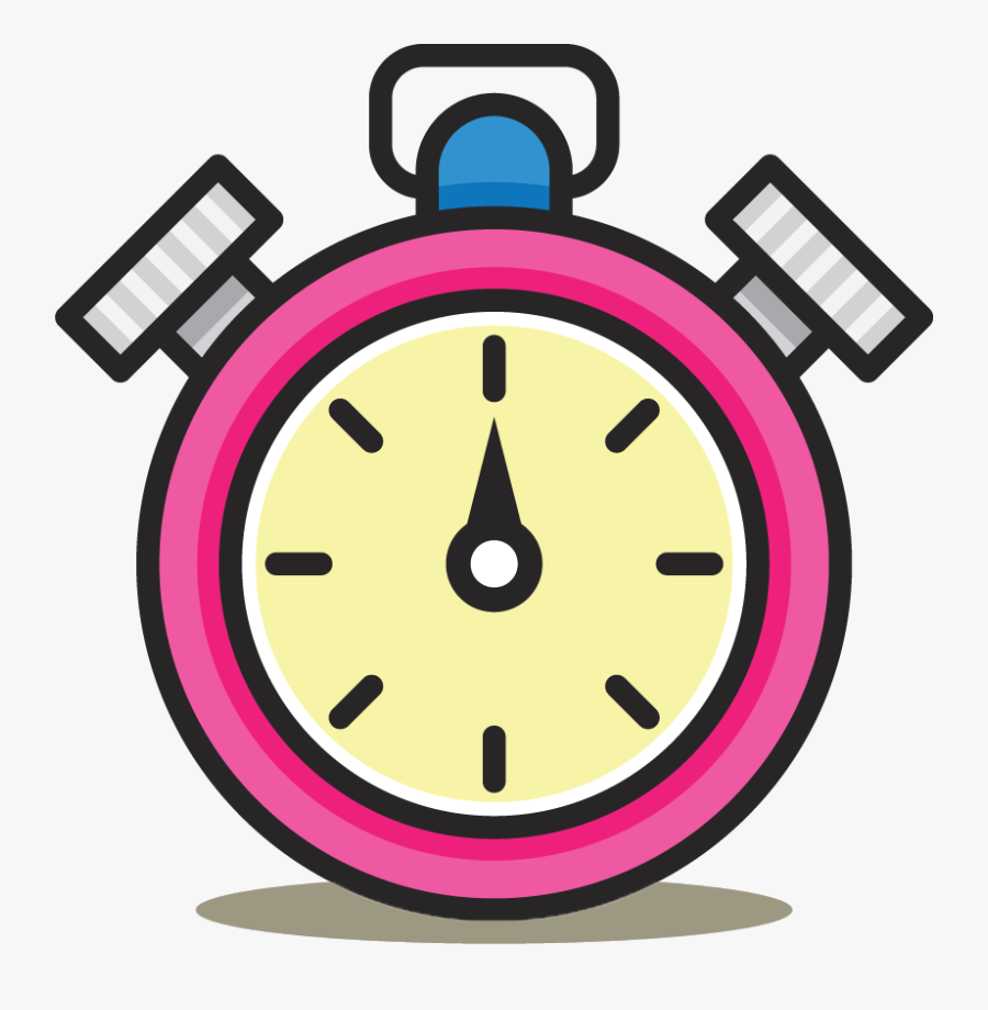 A Stop Watch - Icon Vector Free Clock Pictogram, Transparent Clipart