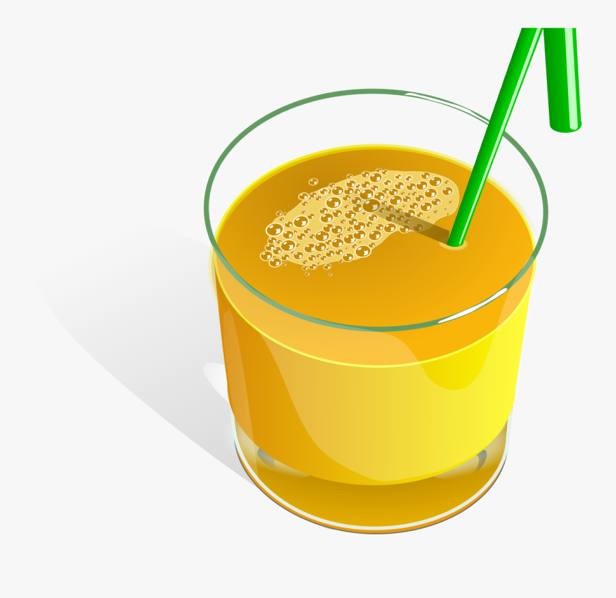 Glass - Of - Orange - Juice - Clipart, Transparent Clipart