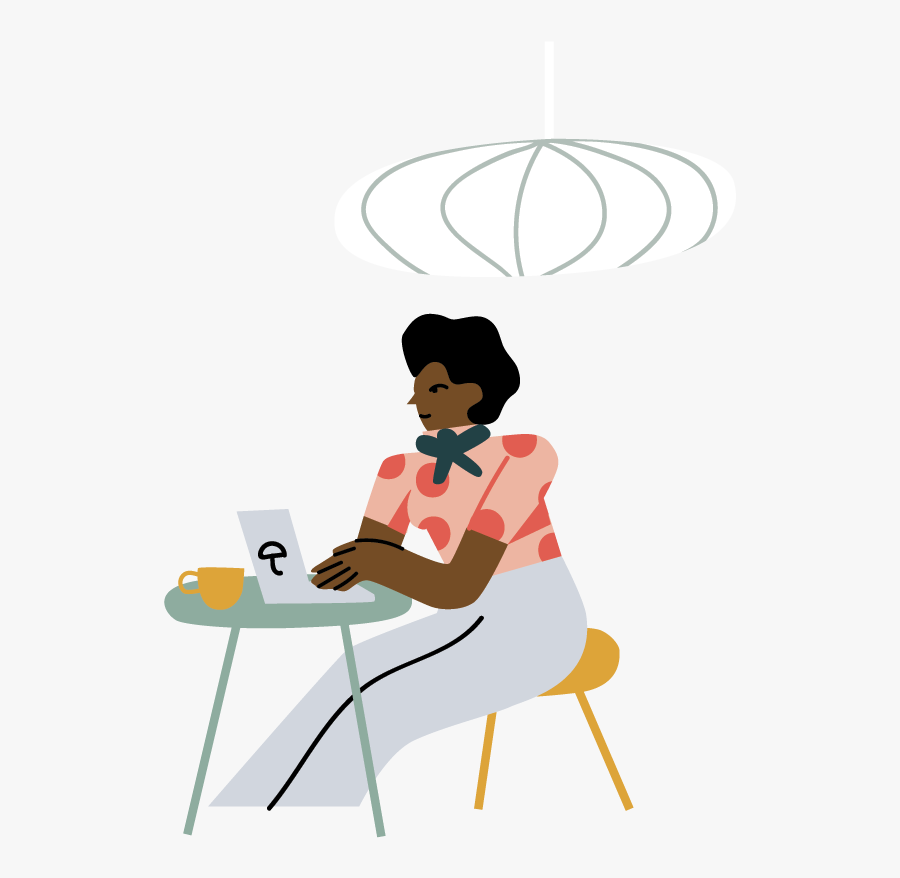 Parent Working - Sitting, Transparent Clipart