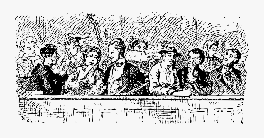 Art,people,monochrome Photography - Church Choir Clip Art, Transparent Clipart