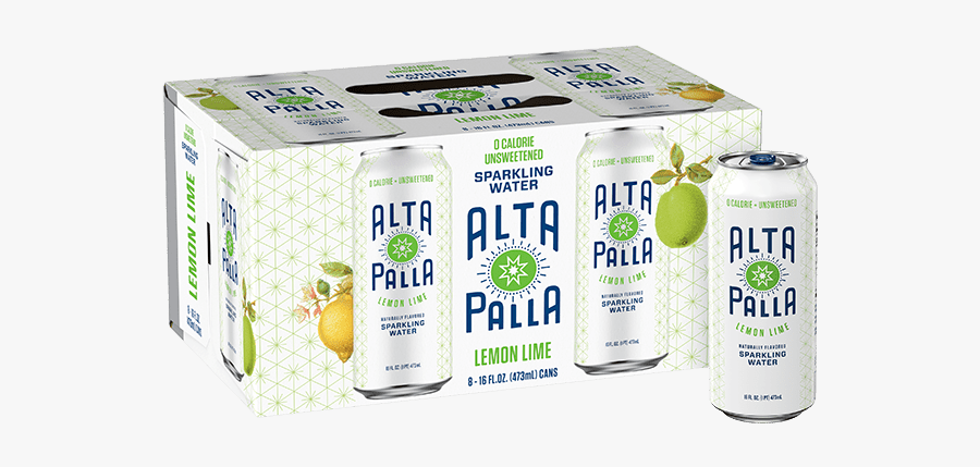 Lemon Lime Alta Palla Sparkling Water - Juicebox, Transparent Clipart