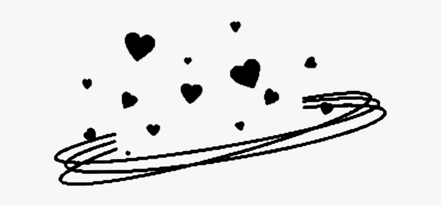 Aesthetic Black Heart Png, Transparent Clipart