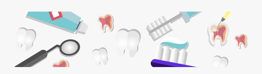 Dentistry Header Image With Dental Instruments And, Transparent Clipart