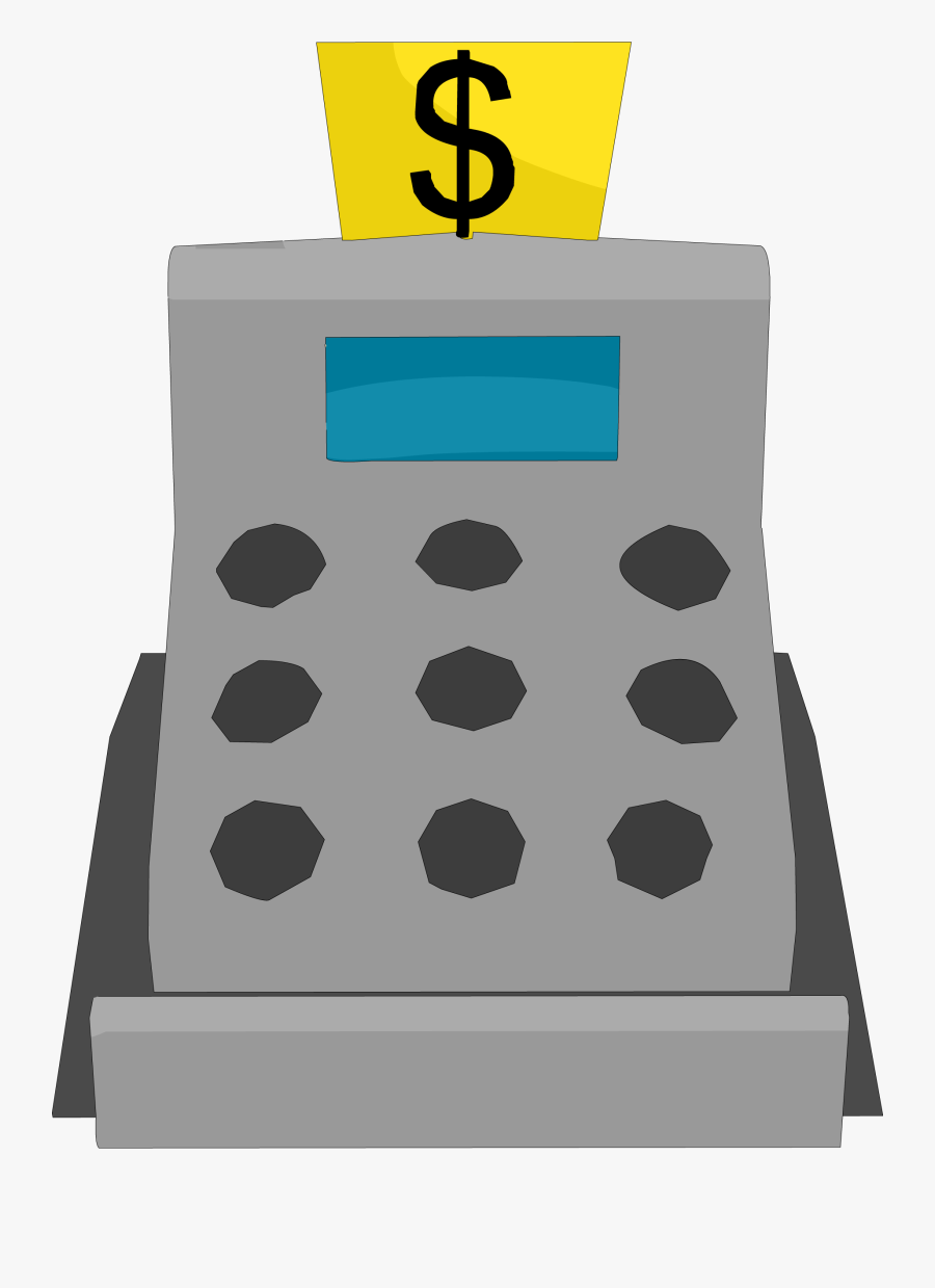 Green Clipart Cash Register - Club Penguin Cash Register, Transparent Clipart