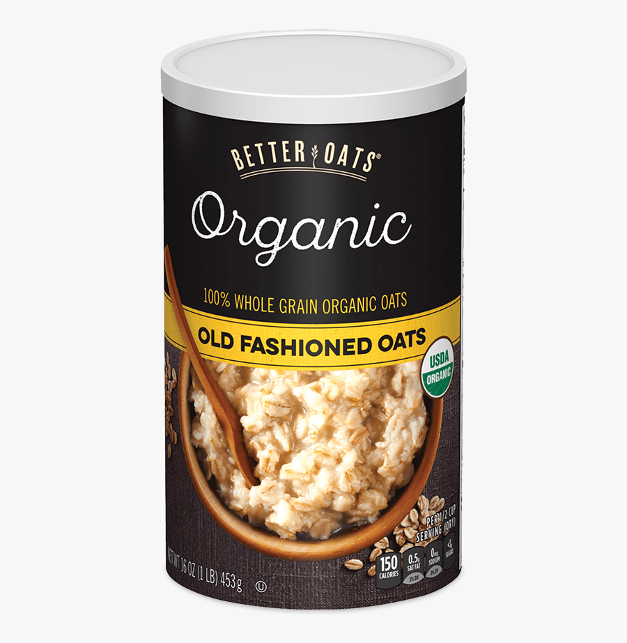 Better Oats Organic Old Fashioned Oats Instant Oatmeal - Kroger Organic Oats, Transparent Clipart