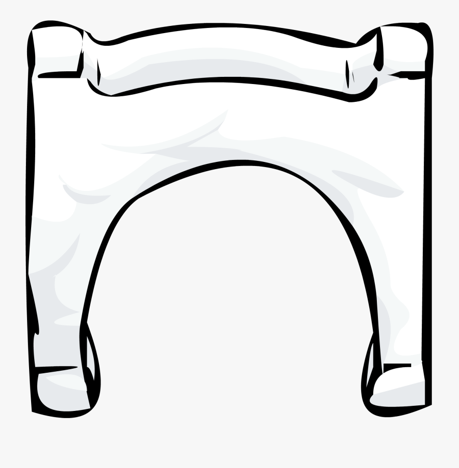 Snow Arch - Snow Furniture Club Penguin, Transparent Clipart