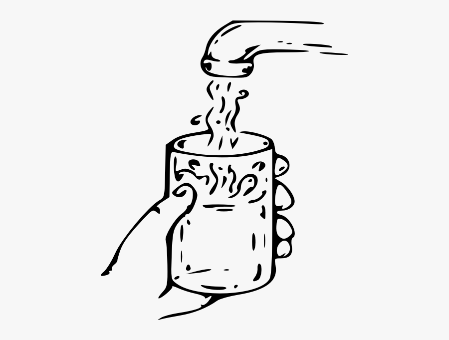Glass Of Water Image - Water Black And White, Transparent Clipart