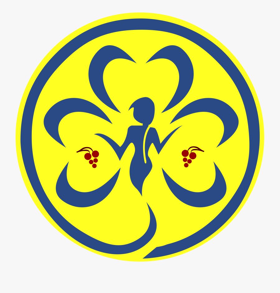 Association Of Ukrainian Guides Ukraine Girls, Daisy - Wagggs Logo Black And White, Transparent Clipart