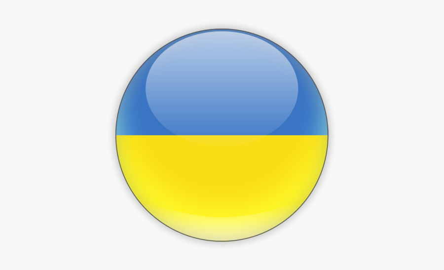 Ukraine Flag Png Picture - Bandera Ucrania Redonda Png, Transparent Clipart