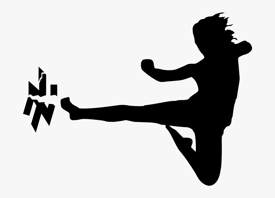 Kick Fascism Ukraine - Clip Art Women Self Defence, Transparent Clipart