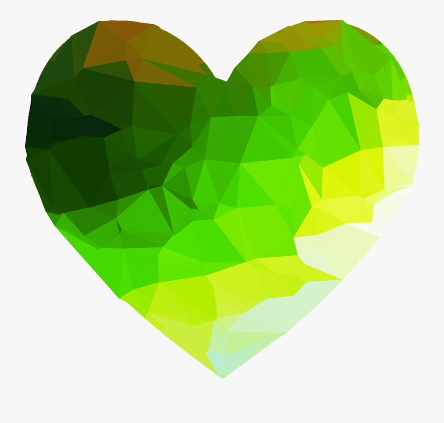 Product Design Heart M-095 - Transparent Background Heart Green, Transparent Clipart