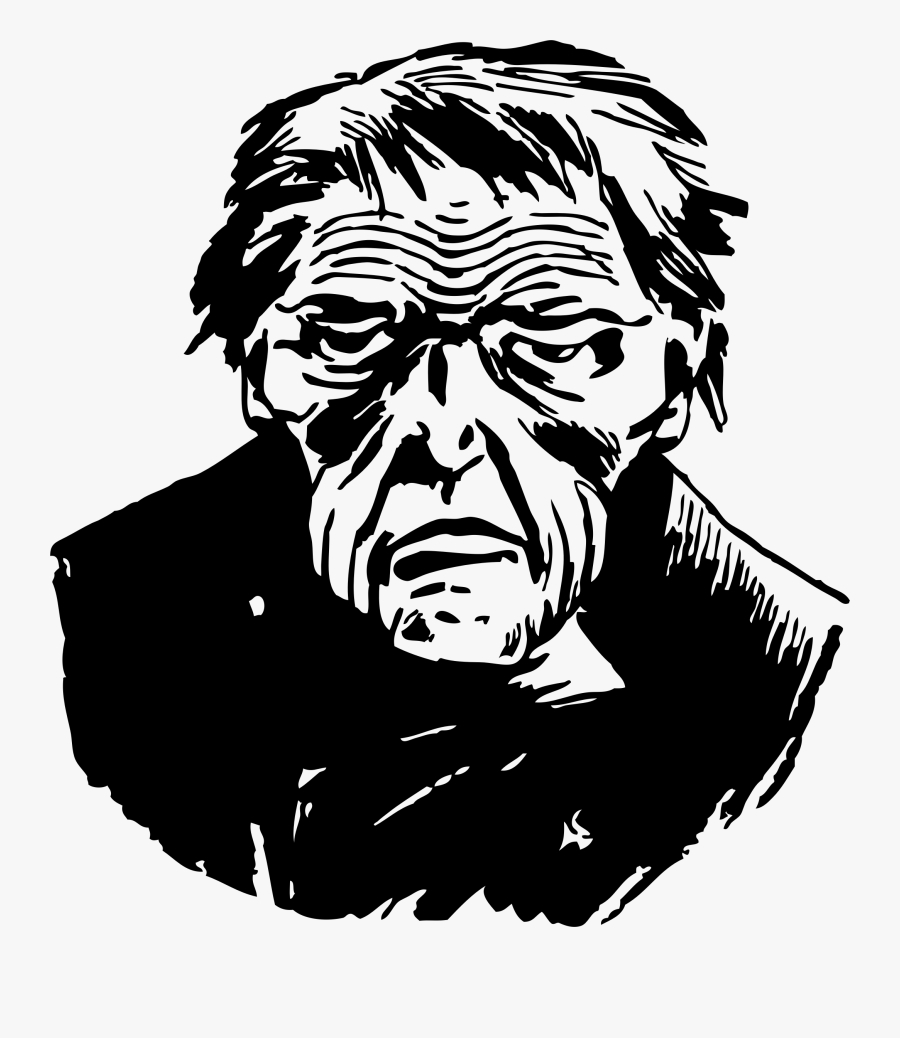 Creep Big Image Png - Black And White Ugly, Transparent Clipart