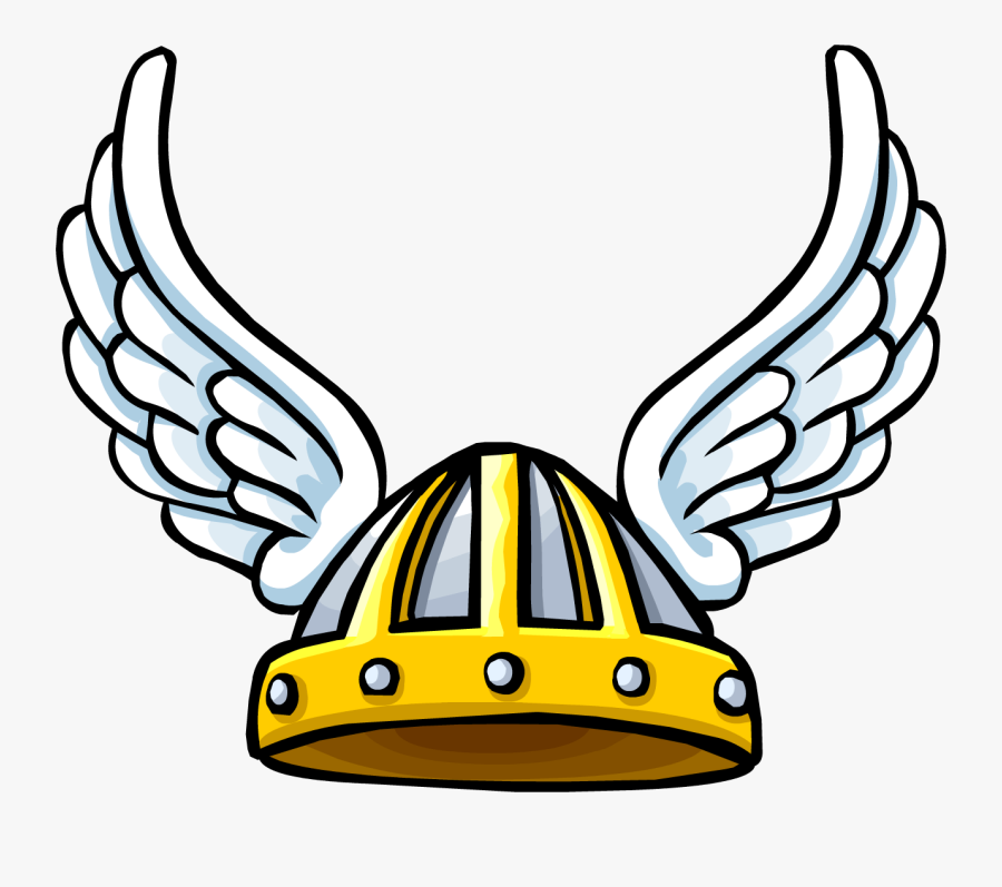 Clipart Viking Hat - Hermes Winged Helmet Drawing, Transparent Clipart