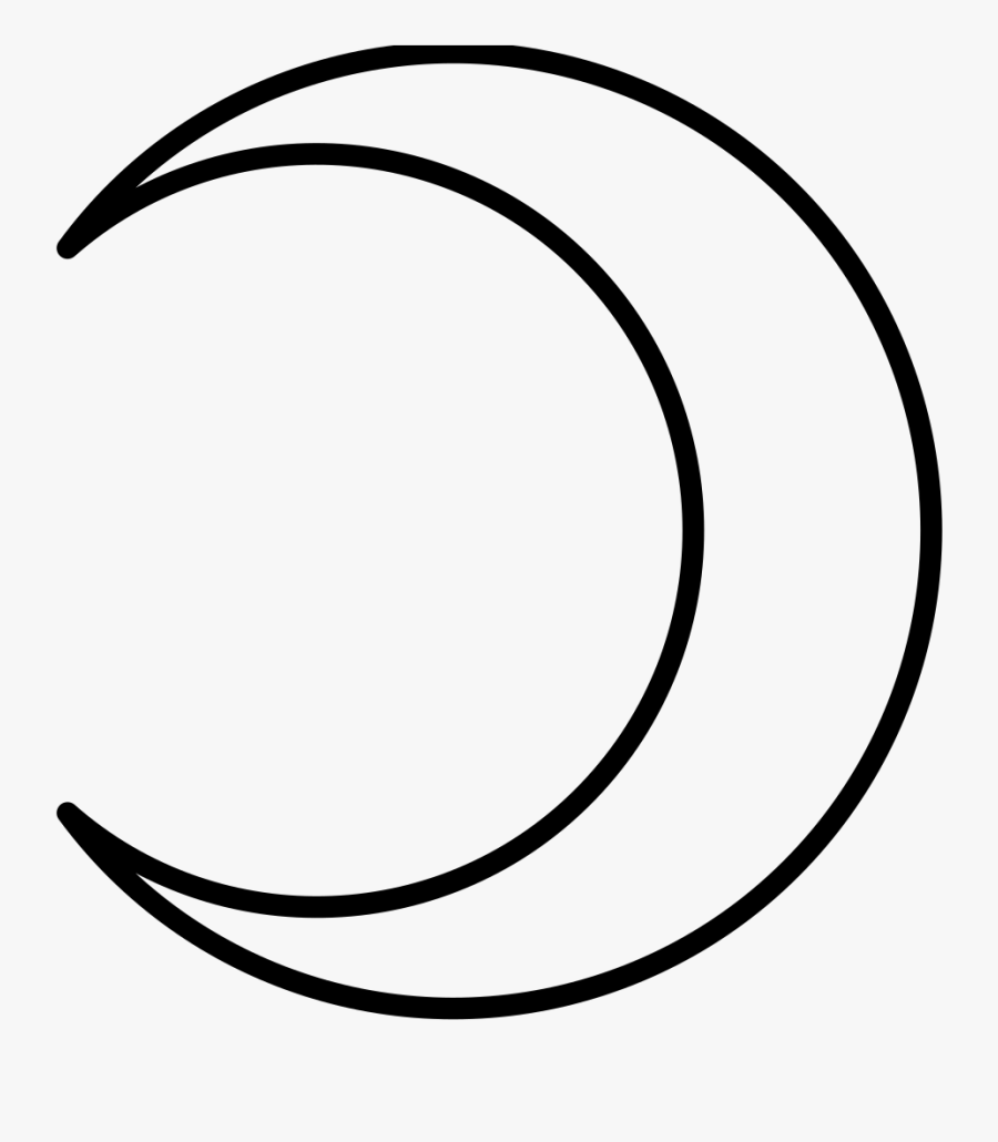 Transparent Crescent Moon Symbol, Transparent Clipart
