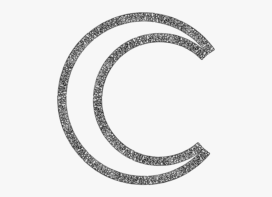 Flourish Crescent Moon - Portable Network Graphics, Transparent Clipart