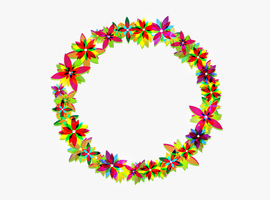 Free Illustration Flowers Wreath Frame Circle Free - Bingkai Bunga Lingkaran Png, Transparent Clipart