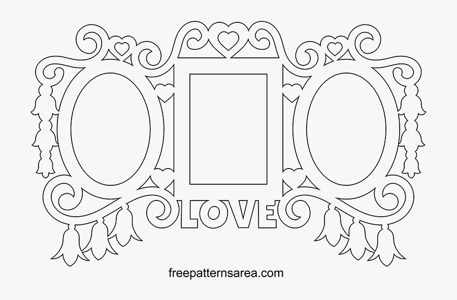 Scroll Saw Picture Frame Patterns, Transparent Clipart