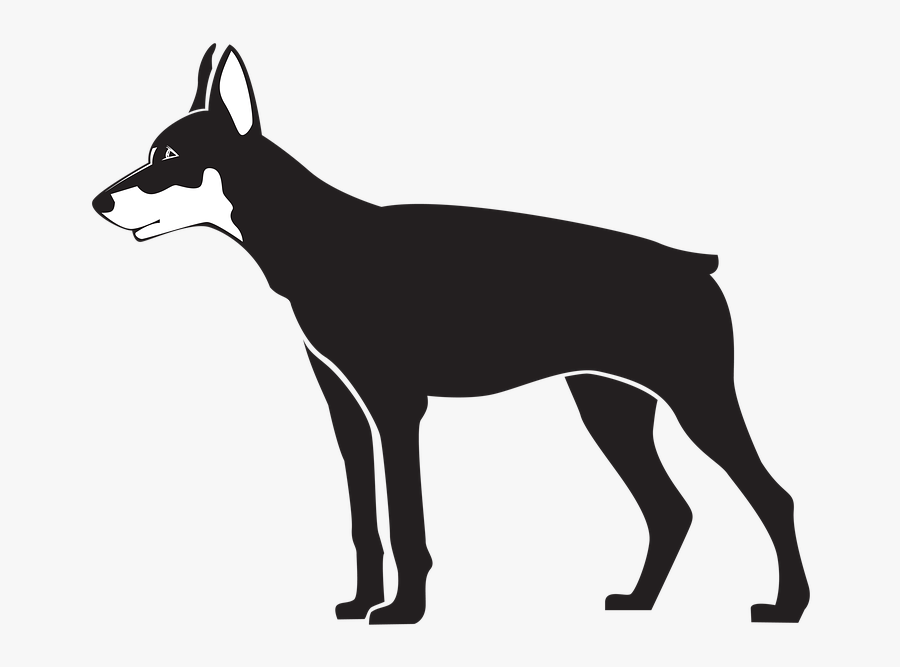 Black Dog Illustration, Transparent Clipart