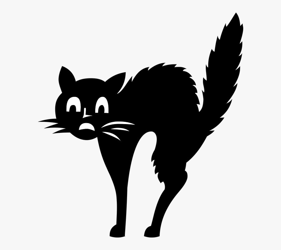 Clip Art Dead Cat Clipart - Scared Cat Clipart, Transparent Clipart