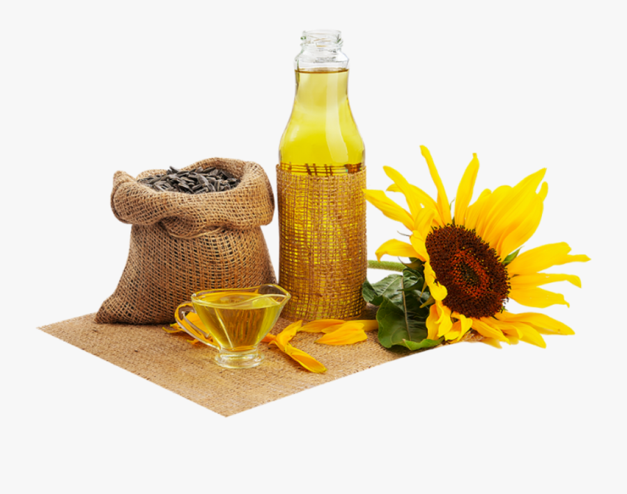 Sunflower Oil With Herbs Png Image - Sunflower Seed Oil Png, Transparent Clipart