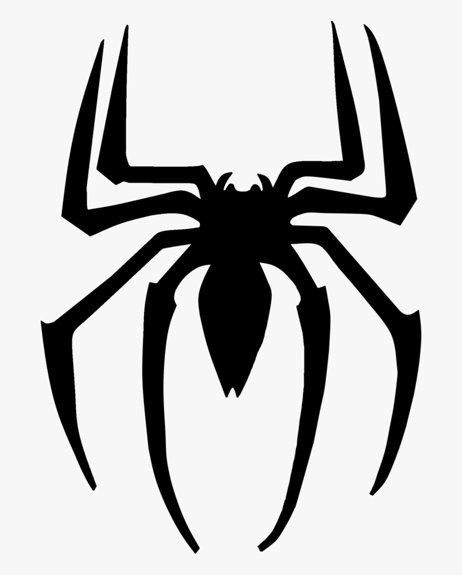 Spider-man Venom Miles Morales Logo Stencil - Spiderman Logo Transparent Ba...