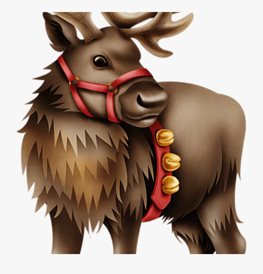 Christmas Moose Clipart At Getdrawingscom Free For - Christmas Raindeer, Transparent Clipart