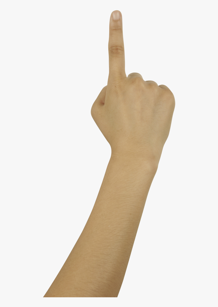 Finger Pointing Upward Png Image - Hand With Finger Pointing Png, Transparent Clipart