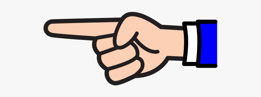 Finger Pointing V2 - Pointing Finger Clipart, Transparent Clipart