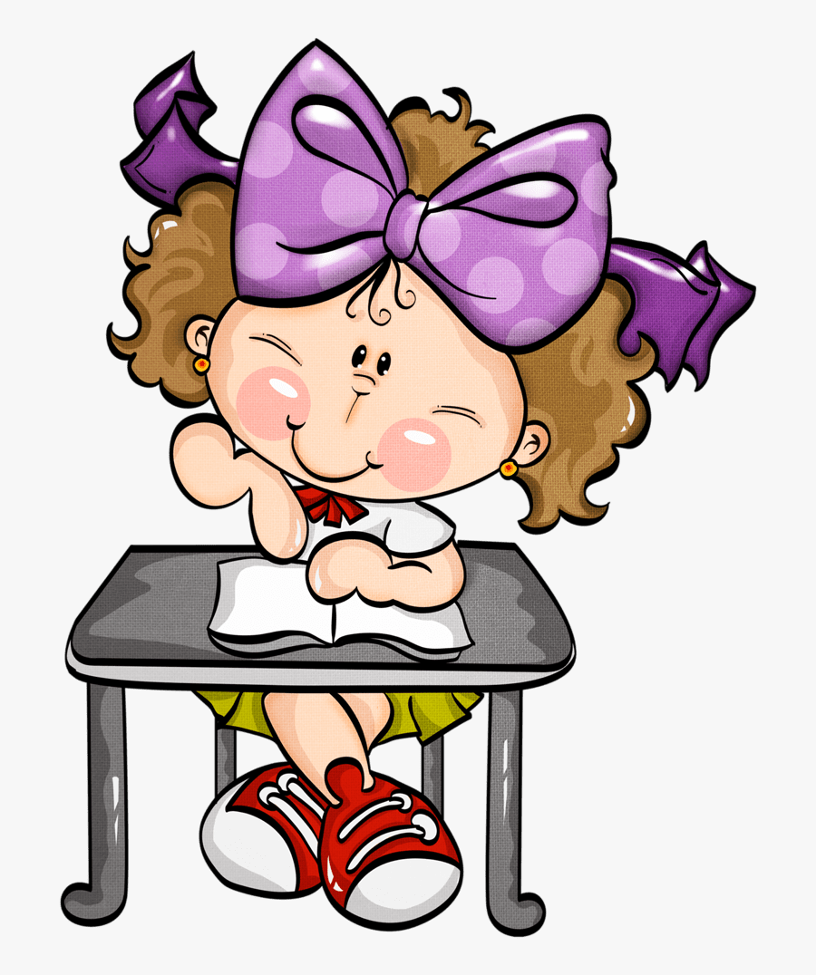 Dibujos De Niñas En La Escuela, Transparent Clipart